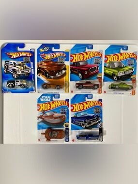 Hot Wheels Random Factory Sealed 6 Car Bundle